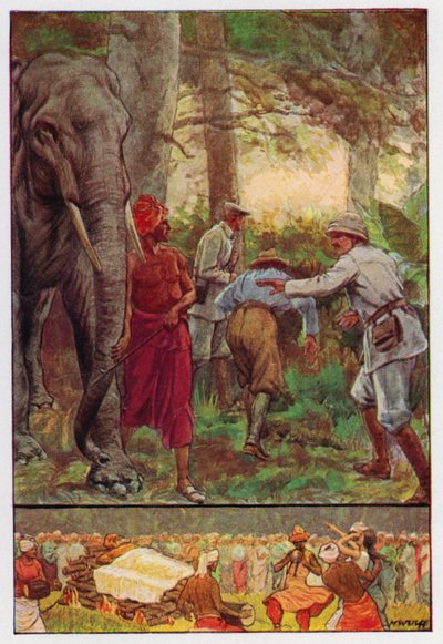 Ilustración de La vuelta al mundo en ochenta días de Julio Verne (litografía en color) de Max Wulff