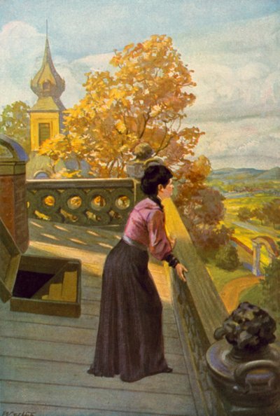 Ilustración para Jane Eyre de Charlotte Bronte (litografía en color) de Max Wulff