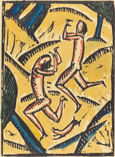 Dos Bailarinas Desnudas en un Paisaje de Max Zachmann