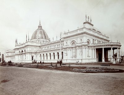 Esquina de las artes, la Exposición de toda Rusia, Nizhny Novgorod, Rusia, 1896 de Maxim Dmitriev