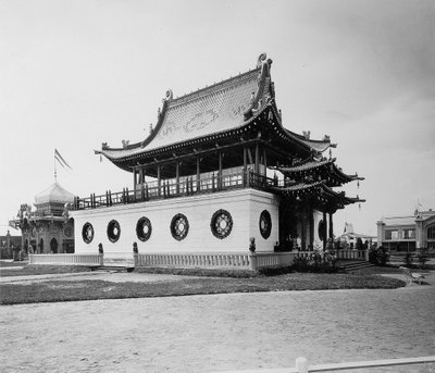 Pabellón de China, la Exposición de toda Rusia, Nizhny Novgorod, Rusia, 1896 de Maxim Dmitriev