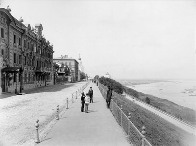 Strelka, confluencia de los ríos Volga y Oka, Nizhny Novgorod, Rusia, 1896 de Maxim Dmitriev