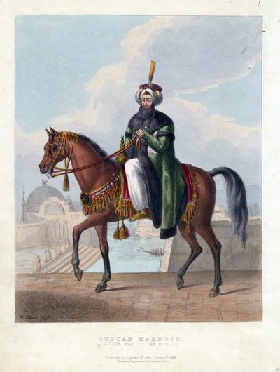 Retrato de Mahmud II (1785-1839), Sultán del Imperio Otomano de Maxim Gauci