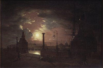 Noche de otoño en San Petersburgo, 1835 de Maxim Nikiphorovich Vorobyev
