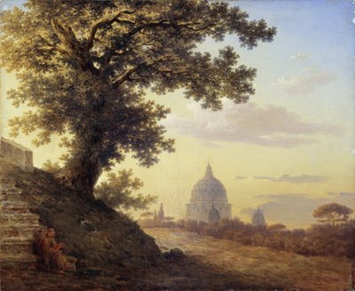 El roble de Torquato Tasso en Roma, 1848 de Maxim Nikiphorovich Vorobyev