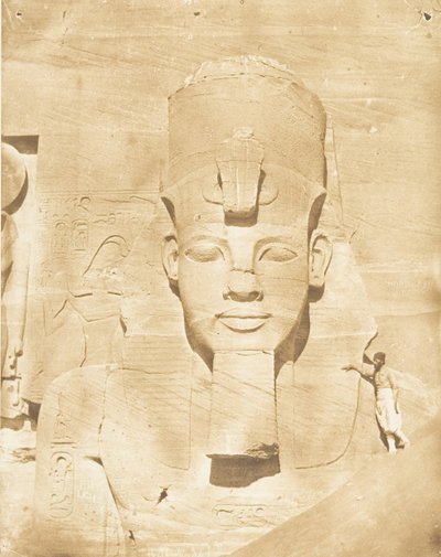 Coloso medial del Spéos de Phré, en Abousembil, 29 de marzo de 1850 de Maxime Du Camp