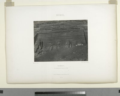 Detalle del Gran Templo, Abu Sunbul, Egipto de Maxime Du Camp