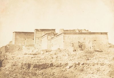 Conjunto del Templo de Isis en Philae - Vista desde el norte, abril de 1850 de Maxime Du Camp