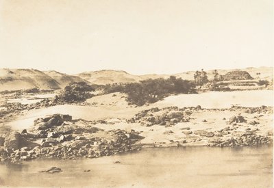 Entrada de la primera catarata cerca de Asuán, 1849-50 de Maxime Du Camp