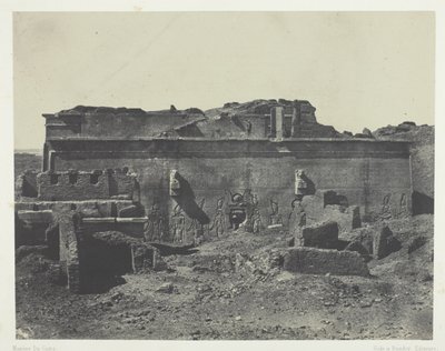 Fachada posterior, Gran Templo de Dendera (Teutyres), Alto Egipto de Maxime Du Camp
