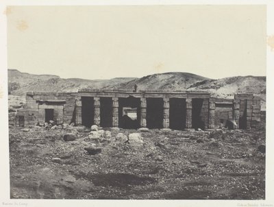 Gournah, Palacio de Menephta I; Tebas de Maxime Du Camp
