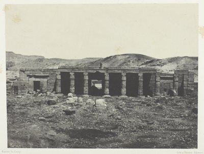 Gournah, Palacio de Menephta I; Tebas de Maxime Du Camp