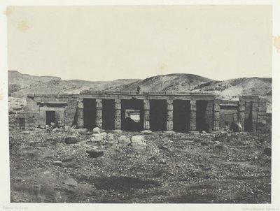 Gournah, Palais de Ménephta 1er, Tebas, 1849-51, impreso en 1852 de Maxime Du Camp