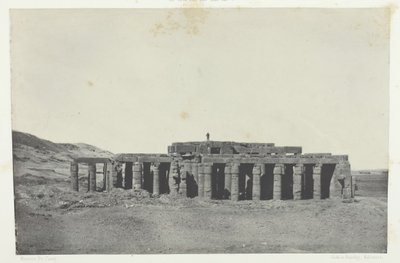 Gournah, Tumba de Osymandias, Tebas, 1849-51, impreso en 1852 de Maxime Du Camp