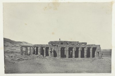Gournah, Tumba de Osymandias; Tebas, lámina 58 del álbum "Egypte, Nubie, Palestine et Syrie" (1852) de Maxime Du Camp