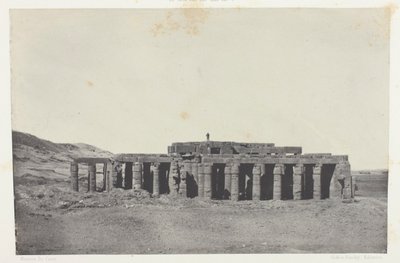 Gournah, Tumba de Osymandias; Tebas, lámina 58 del álbum "Egypte, Nubie, Palestine et Syrie" (1852) de Maxime Du Camp