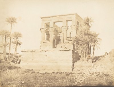 Gran Hypètre o Typhonium, en Philae - Vista tomada desde el Este, 1849-50 de Maxime Du Camp
