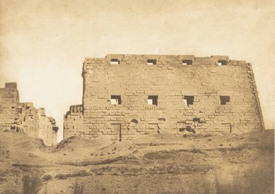 Gran pilón del Palacio de Karnak, Tebas de Maxime Du Camp
