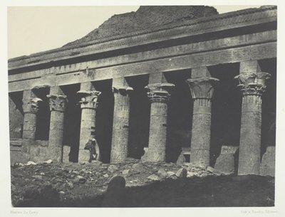 Gran Templo de Isis en Filé, Galería Oriental, Nubia, 1849-1851, impreso en 1852 de Maxime Du Camp
