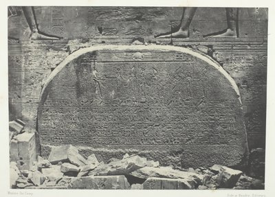 Gran Templo de Isis en Filé, Acto de Adoración, Nubia de Maxime Du Camp