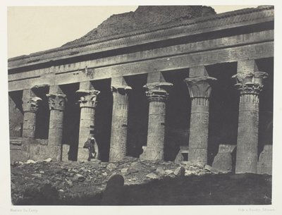 Gran Templo de Isis en Philoe, Galerie Orientale; Nubia, lámina 73 del álbum "Egypte, Nubie, Palestine et Syrie" (1852) de Maxime Du Camp