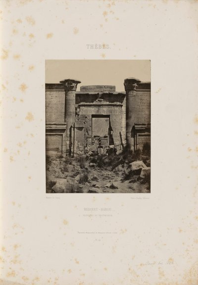 Gran Templo de Denderah de Maxime Du Camp