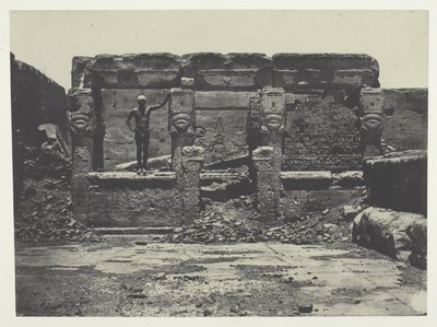 Gran Templo de Dendérah (Teutyres), Alto Egipto de Maxime Du Camp