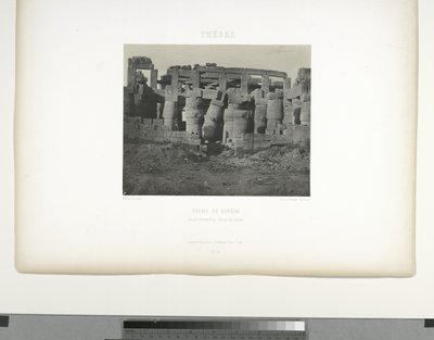 Gran Sala Hipóstila, Palacio de Karnak, Tebas de Maxime Du Camp