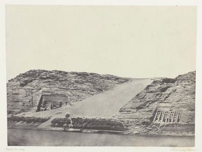 Ibsamboul, Les Deux Spéos; Nubie, lámina 101 del álbum "Egypte, Nubie, Palestine et Syrie" (1852) de Maxime Du Camp