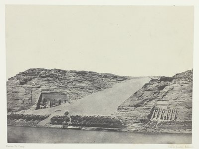 Ibsamboul, Les Deux Spéos; Nubie, lámina 101 del álbum "Egypte, Nubie, Palestine et Syrie" (1852) de Maxime Du Camp