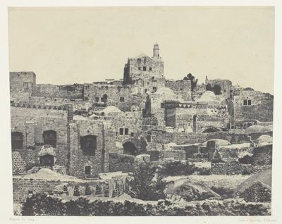 Jerusalén, barrio occidental; Palestina de Maxime Du Camp