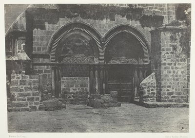Jerusalén, Arcadas Inferiores de la Iglesia del Santo Sepulcro; Palestina de Maxime Du Camp