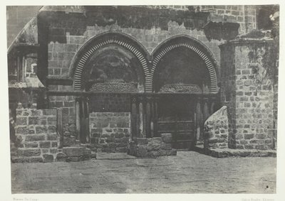 Jerusalén, Arcadas Inferiores de la Iglesia del Santo Sepulcro, Palestina de Maxime Du Camp