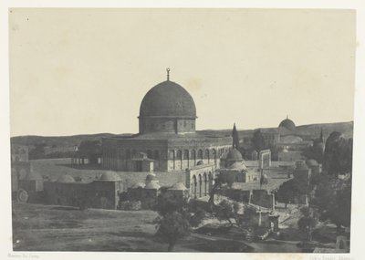 Jerusalén, Mezquita de Omar, Palestina, 184951, impreso 1852 de Maxime Du Camp