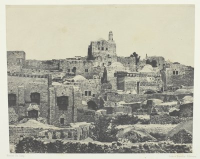 Jerusalén, barrio occidental; Palestina de Maxime Du Camp