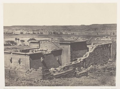 Kalabscheh, Vista General del Templo de Kalabscheh (Talmis); Nubia de Maxime Du Camp