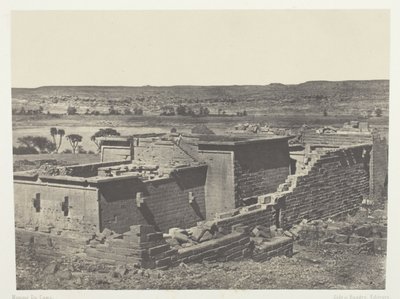 Kalabscheh, Vista General del Templo de Kalabscheh (Talmis); Nubia de Maxime Du Camp