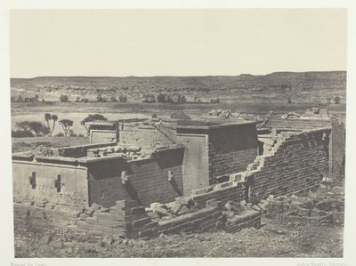 Kalabscheh, Vista General del Templo de Kalabscheh Talmis, Nubia de Maxime Du Camp