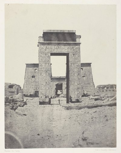 Karnak, Propileo del Templo de Khons; Tebas de Maxime Du Camp