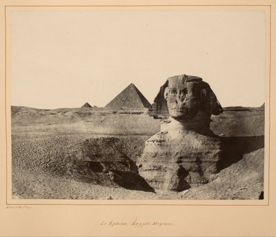 El Esfinge, Egipto Medio de Maxime Du Camp