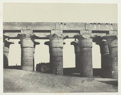 Louqsor, Gran Columnata del Palacio; Tebas de Maxime Du Camp