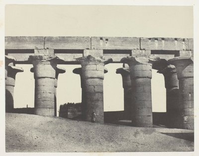 Louqsor, Gran Columnata del Palacio; Tebas de Maxime Du Camp