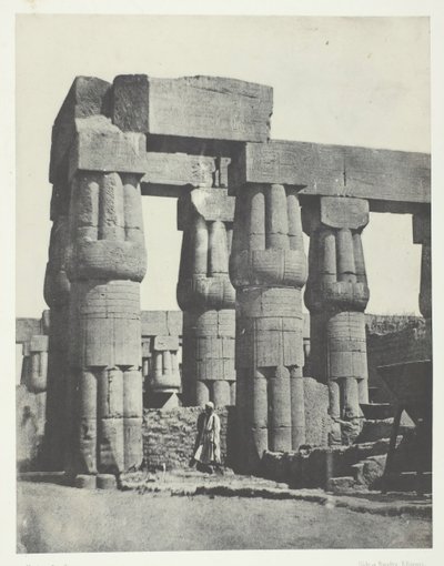 Luxor, Grupo de Columnas en el Palacio, Tebas de Maxime Du Camp