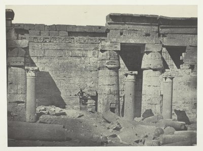 Médinet-Habou, Peristilo del Palacio de Ramsés-Méiamoun; Tebas de Maxime Du Camp