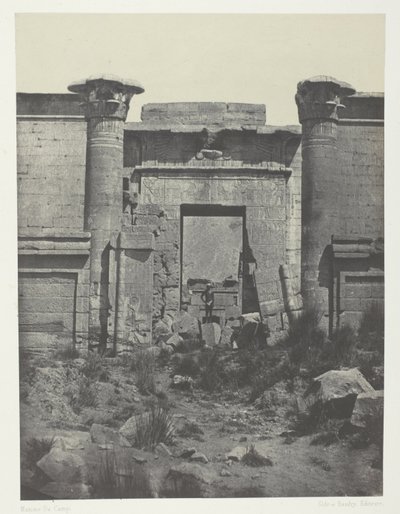 Médinet-Habou, Propileos del Thoutmoseum; Tebas de Maxime Du Camp