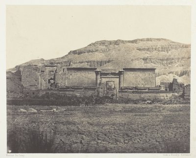 Médinet-Habou, Vista General de las Ruinas, Tebas de Maxime Du Camp