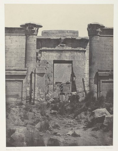 Médinet-Habou, Propileos del Thoutmoseum; Tebas de Maxime Du Camp