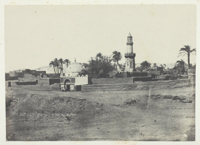 Mezquita de El-Arif y Tumba de Murad-Bey, Alto Egipto, lámina 13 del álbum "Egypte, Nubie, Palestine et Syrie" (1852) de Maxime Du Camp