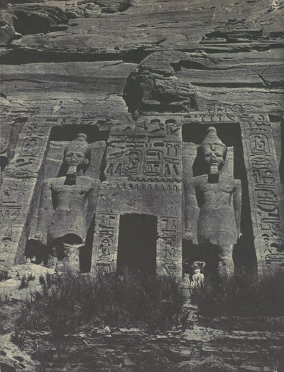 Nubia. Ibsamboul. Entrada del Speos de Hathor, 1850 de Maxime Du Camp