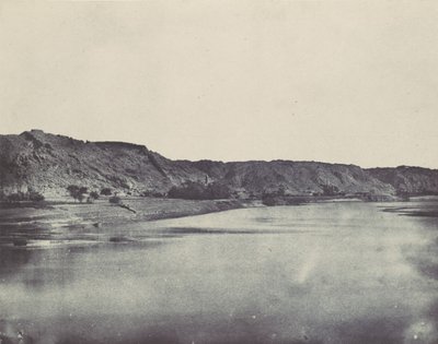 Nubia. Ribera Oriental del Nilo, Pueblo de Bab. Vista tomada al sur de Filé de Maxime Du Camp